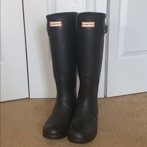 Matte Black Hunter Boots